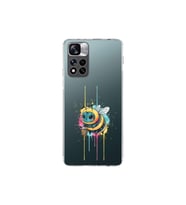 Xiaomi Redmi Note 11 Pro Plus 5G ile uyumlu Splash arı tasarımlı şeffaf silikon kılıf
