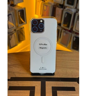 İphone 16 Pro Max Uyumlu Şeffaf Sert Kılıf Magsafe Destekli Tam Koruma Kılıf