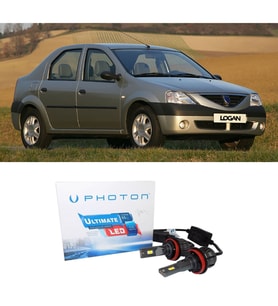 Dacia Logan Uzun + Kısa Led Xenon Kısa Far Ampulü H4 Ultimate Yeni Seri Beyaz