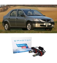 Dacia Logan Uzun + Kısa Led Xenon Kısa Far Ampulü H4 Ultimate Yeni Seri Beyaz