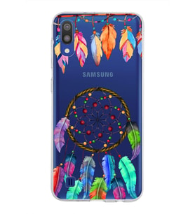 PrintiFy Samsung Galaxy M10 ile Uyumlu 1mm Slim Fit Nazar Boncuğu 6 Baskılı Şeffaf  Kılıf