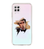 Huawei P40 Lite Uyumlu Tony Montana Scarface Desenli Şeffaf Telefon Kılıfı