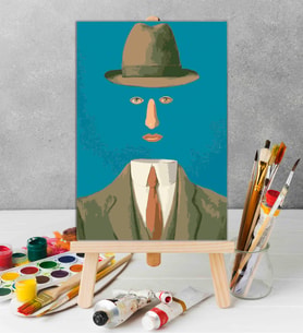 Sayılarla Boyama Seti - Rene Magritte - Baucis Landscape
