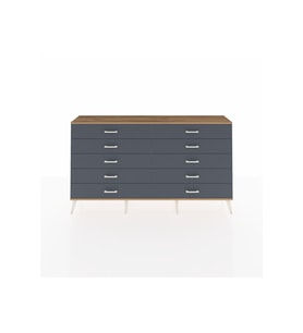 Arges Konsol 10 Çekmeceli  176x30x99 Aytaşı-Çam/Antrasit