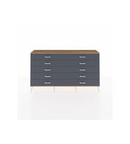 Arges Konsol 10 Çekmeceli  176x30x99 Aytaşı-Çam/Antrasit