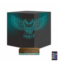 Luvivia Baykuş Tasarım 3D Lamba - Masa Gece Lambası