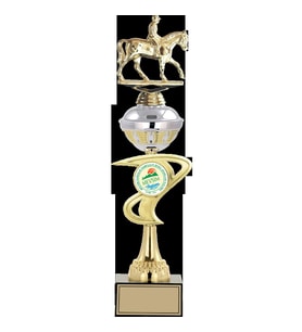 ODAK KUPA - Figürlü Kupalar - At / Binici Figürlü Kupalar FG-065 B - 45 cm
