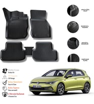 Vw Golf 8 Manuel 2022 3D Havuzlu Paspas OTL