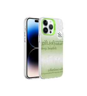 Apple iPhone 14 Pro Max Uyumlu Kılıf Mermer Desenli Zore Marbello Kapak (Açık Yeşil)