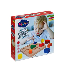Nessiworld ONY-389 Ahşap Eğitici Bultak Şekiller PlayWood