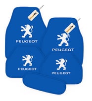 Peugeot Uyumlu 5 Parça Halı Oto Paspas Seti – Şık Görünüm, Kolay Temizlik, Kaymaz Özellik (Mavi)