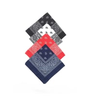 %100 Pamuk 4'li Etnik Desenli Fular Bandana Avantajlı Paket (Çok Renkli)
