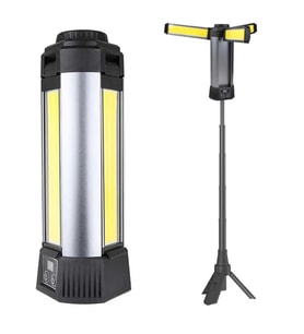 PowerMaster PM-24566 35 Watt USB - Type-C Girişli P50 Ve Cob Ledli 3 Kanatlı Kollu Çalışma Lambası