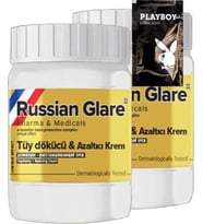 Süper Playboy Rusian Glare Tüy Dökücü Azaltıcı Nano 2Li X 50 Ml Rus Merhemi + Yanında Jel