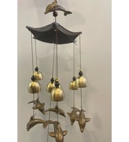 Deprem Zili Çanı Duvar Rüzgar Çanı Zili Feng Shui Ejderha Yılı Metal Borulu Yunus Pagoda Objeli