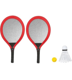 Badminton Seti ve Tenis Topu - RKT-35 - Kırmızı - 1 ADET