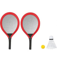 Badminton Seti ve Tenis Topu - RKT-35 - Kırmızı - 1 ADET