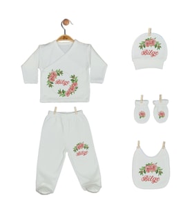 Pia Baby Gl 2202 İsme Özel Beşli Zıbın Set