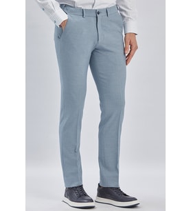 Mavi Esnek Lastikli Yandan Cepli Casual Slim Fit Ayarlanabilir Kemer Pantolon 1003240162