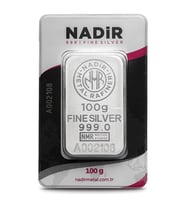 100 Gram Gümüş Külçe