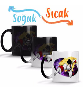 Space Ghost 01 Sihirli Kupa Bardak Porselen
