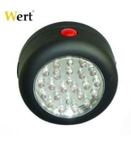 WERT 2616 Pilli Çalışma Lambası, 24 LED (Siyah)