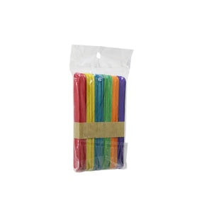 RENKLİ - 1000 ADET AHŞAP ELİŞİ - DİL ÇUBUK 15CM X 1.8CM (5343)