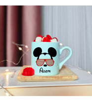 Mickey Mouse Tasarımlı Kişiye Özel Yeşil Türk Kahvesi Fincanı