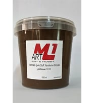 M1 ART Kahve Su Bazlı Vernikli Yenileme Boyası 1000.ml-Mobilya,cam,mermer,beyaz eşya,fayans,seramik,parke