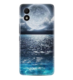 TCL 303 Kılıf Resimli Desenli Baskılı Silikon Great Moon 1301