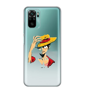 Xiaomi Redmi Note 10 / Note 10S Uyumlu One Piece Luffy Tasarımlı Şeffaf Telefon Kılıfı