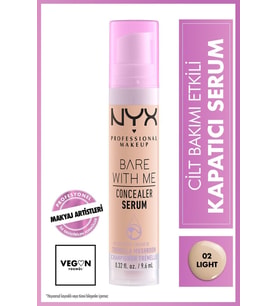 NYX Professional Makeup Bare With Me Kapatıcı Serum 02 Light Concealer