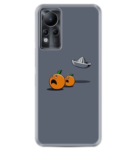 INFINIX Note 11 Pro Note 10 Hot 9 Play Kılıf Desemli Silikon Orange Escape 1374