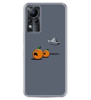 INFINIX Note 11 Pro Note 10 Hot 9 Play Kılıf Desemli Silikon Orange Escape 1374