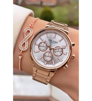 Tom Jones MRD11663 Rose Gold Renk Kadın Kol Saati Bileklik Hediyeli