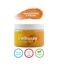 Peach Body Scrub 400gr – Vegan, Temiz İçerikli, Şeftali Kokulu Pürüzsüz Cilt Bakımı