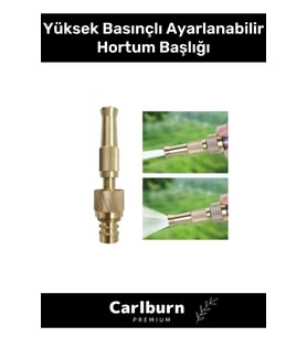 Premium Seri 15mm Bahçe Araba Dış Cephe Balkon Yüksek Basınçlı Ayarlanabilir Hortum Başlığı