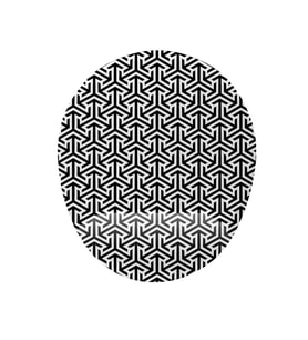Siyah Desenli Bilek Destekli Mouse Pad