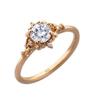 Pırlanta ve Beyaz Topaz Sereluna Yüzük 0747R0107