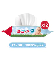 Baby Turco Islak Havlu 12 x 90 (1080 Yaprak)