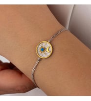 Unisex Diana Gümüş Bileklik (Gümüş)