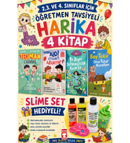 TİMAŞ 2,3. VE 4.SINIFLAR İÇİN ÖĞRETMEN TAVSİYELİ HARİKA 4 KİTAP -7 (SLİME SET HEDİYELİ)