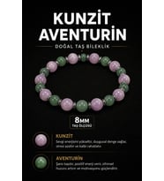Kunzit Aventurin Doğal Taş Bileklik 8 mm Osmanlı Doğal Taş