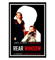 Rear Window Alternatif Film Poster Tablo Ahşap Poster Dekoratif