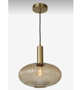 MYLİGHTS RUSTİK BAL   SARKIT AVİZE 25CM BRONZ ASKILI SPOR TEKLİ AVİZE