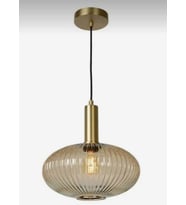 MYLİGHTS RUSTİK BAL   SARKIT AVİZE 25CM BRONZ ASKILI SPOR TEKLİ AVİZE