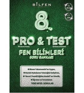 8. SINIF PRO&TEST FEN BİLİMLERİ SORU BANKASI