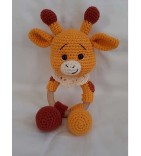 Vik Vik Zürafa Çıngırak Amigurumi Organik Oyuncak