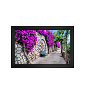 Manzara Temalı Kanvas Tablo 80 x 110 cm Siyah Çerçeve