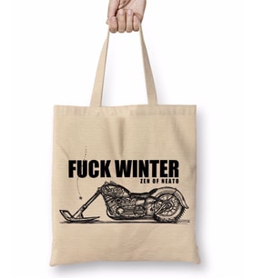 Fuuck Winter Always Motorcycle Bez Çanta Uzun Saplı